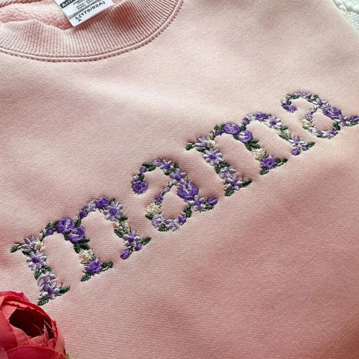 50% OFF❤️Custom Floral Mama Est Sweatshirt🌸Hoodie