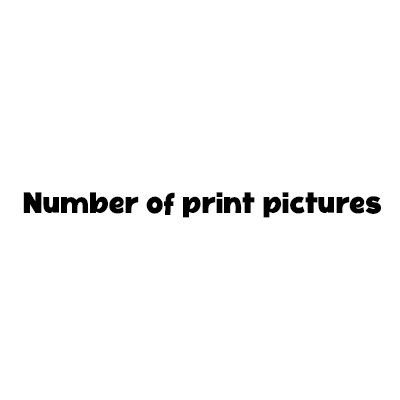 Number of print pictures