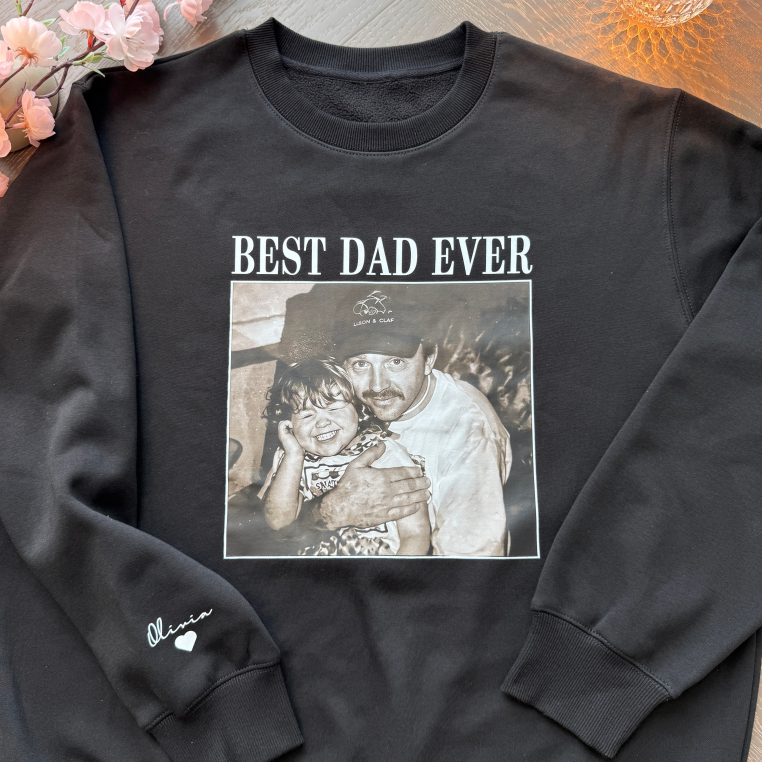 50% OFF❤️Personalized Vintage Photo Father’s Day Sweatshirt
