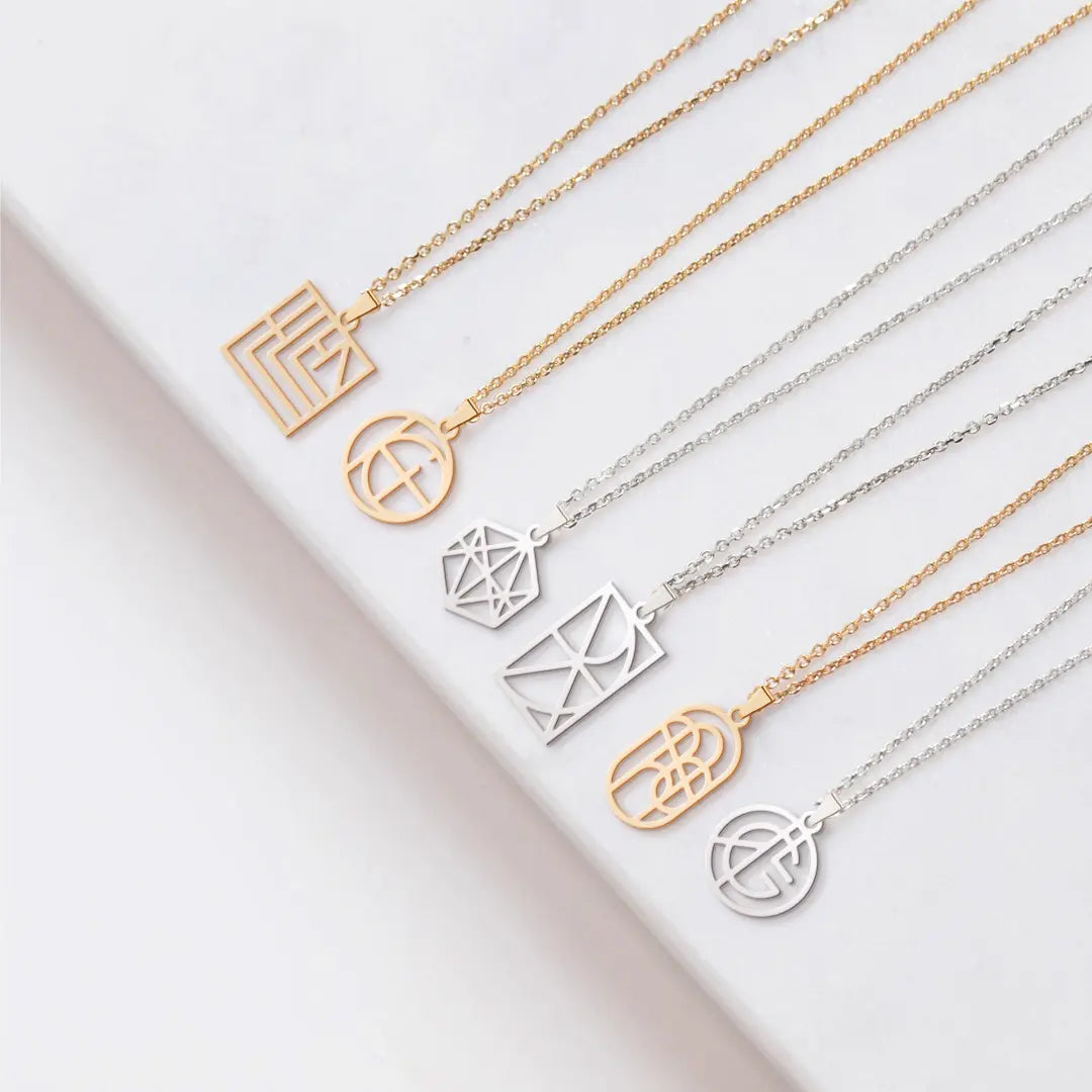 50% OFF🔥Personalized Name Monogram Necklace