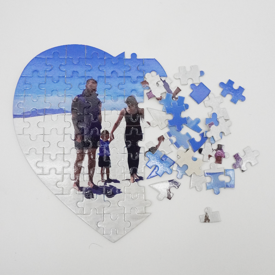 CUSTOM PUZZLE HEART SHAPED